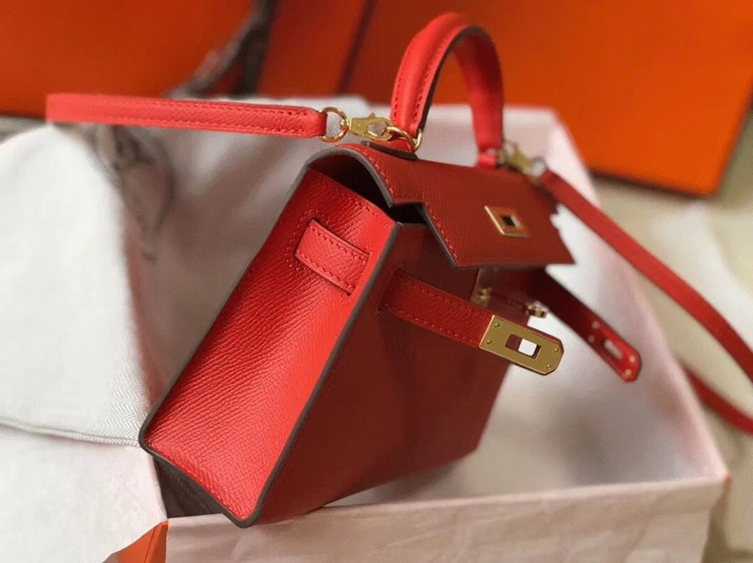 Hermes Kelly Mini II Bag in Rouge Casaque — image 2
