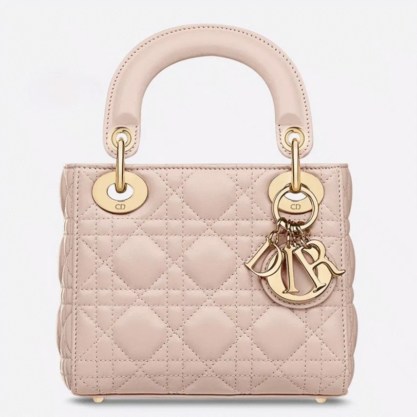 Dior Lady Dior Mini Bag in Powder