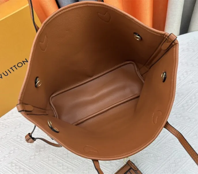 Louis Vuitton Neverfull Bandouliere Inside Out MM Tote In Monogram Canvas And Brown Leather — image 6