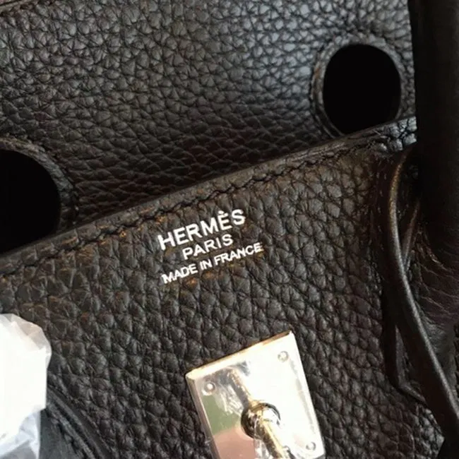 AAAAA Class Black Hermes Birkin 25cm Copy Bag — image 6