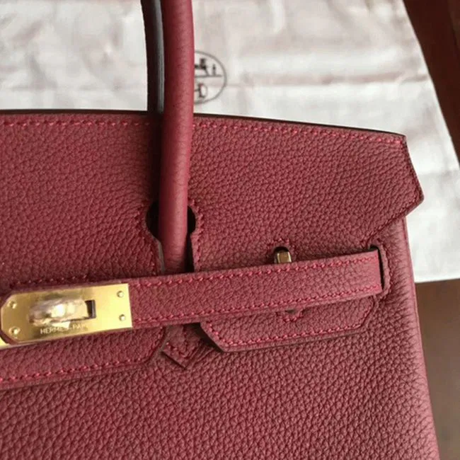 Bordeaux Hermes Birkin 25cm Quality — image 7