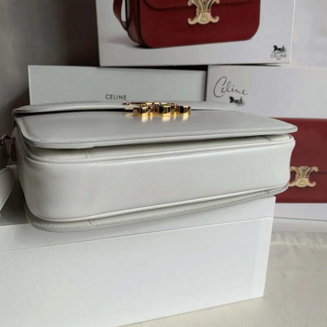 Top Quality Celine Triomphe Large Bag In White — image 3