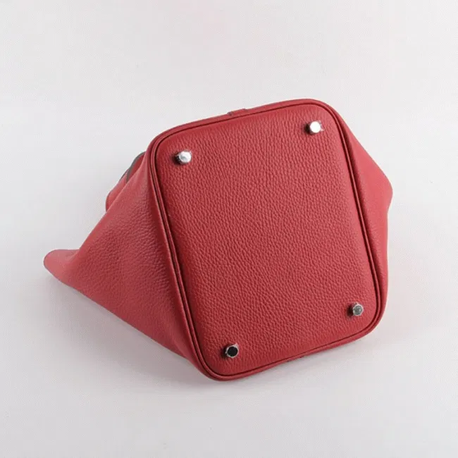 Red Hermes Picotin Lock handbag — image 8