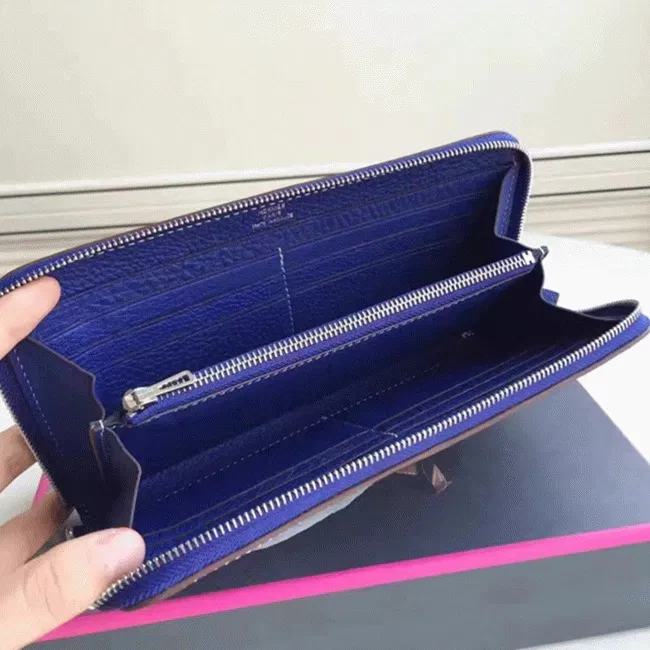 Blue Electric Top Hermes Wallet Azap Zipped — image 2