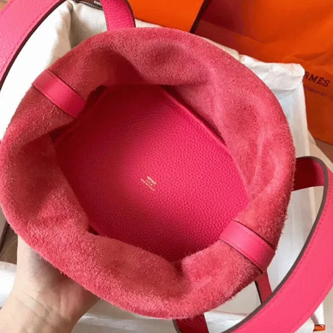 Rose lipstick cheap Hermes Picotin Lock 22cm handbag — image 4