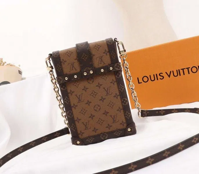 Louis Vuitton Monogram Reverse Canvas Vertical Trunk Pochette — image 3