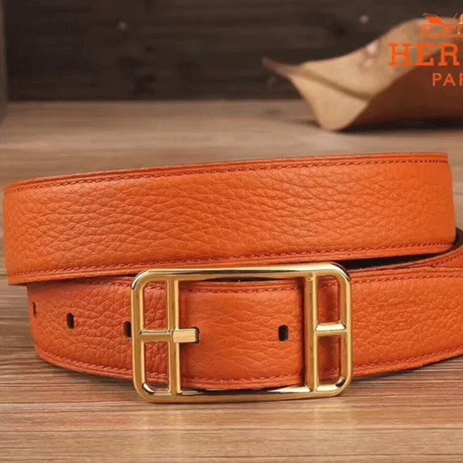 Orange cape cod 32 reversible AAA Hermes belt