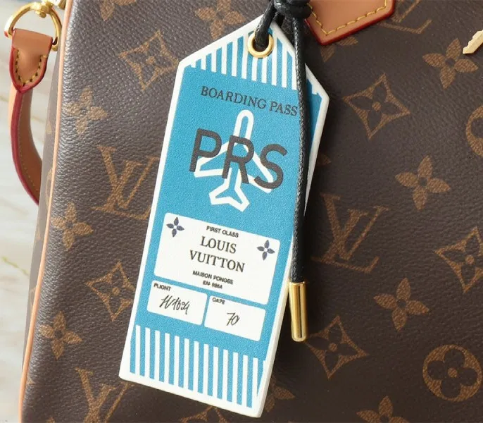 Louis Vuitton Monogram Canvas Soft Speedy 30 Crafty Handbag In Red — image 5