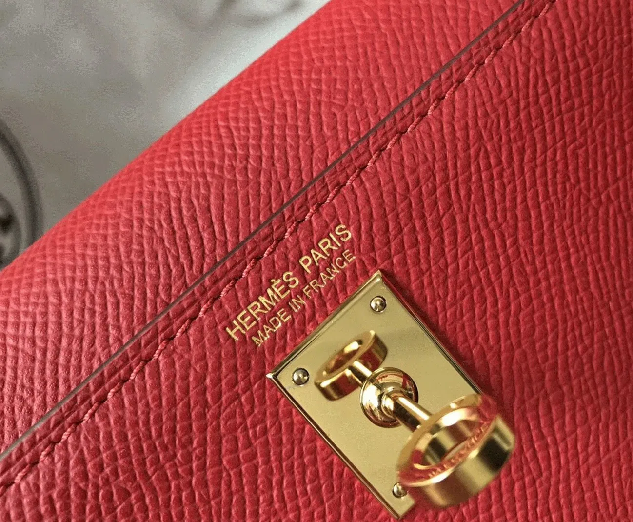 Hermes Kelly Mini II Bag in Rouge Vif — image 6