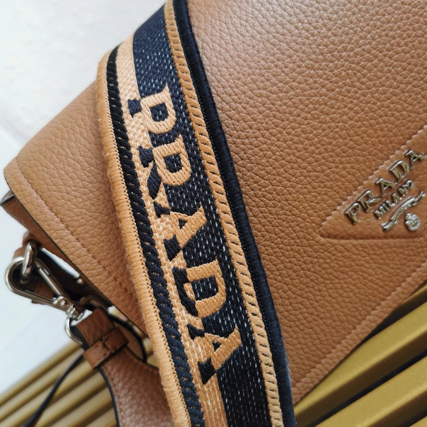 Prada Flap Shoulder Bag in Brown — image 6