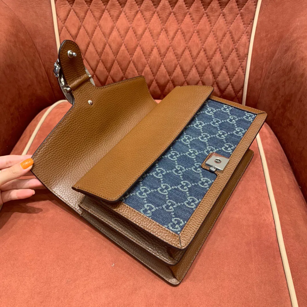 Gucc1 denim shoulder bag — image 6