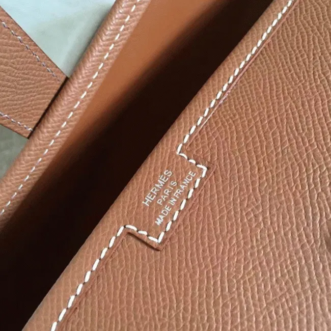 Brown knockoff Hermes Jige Elan 29 clutch bag — image 6