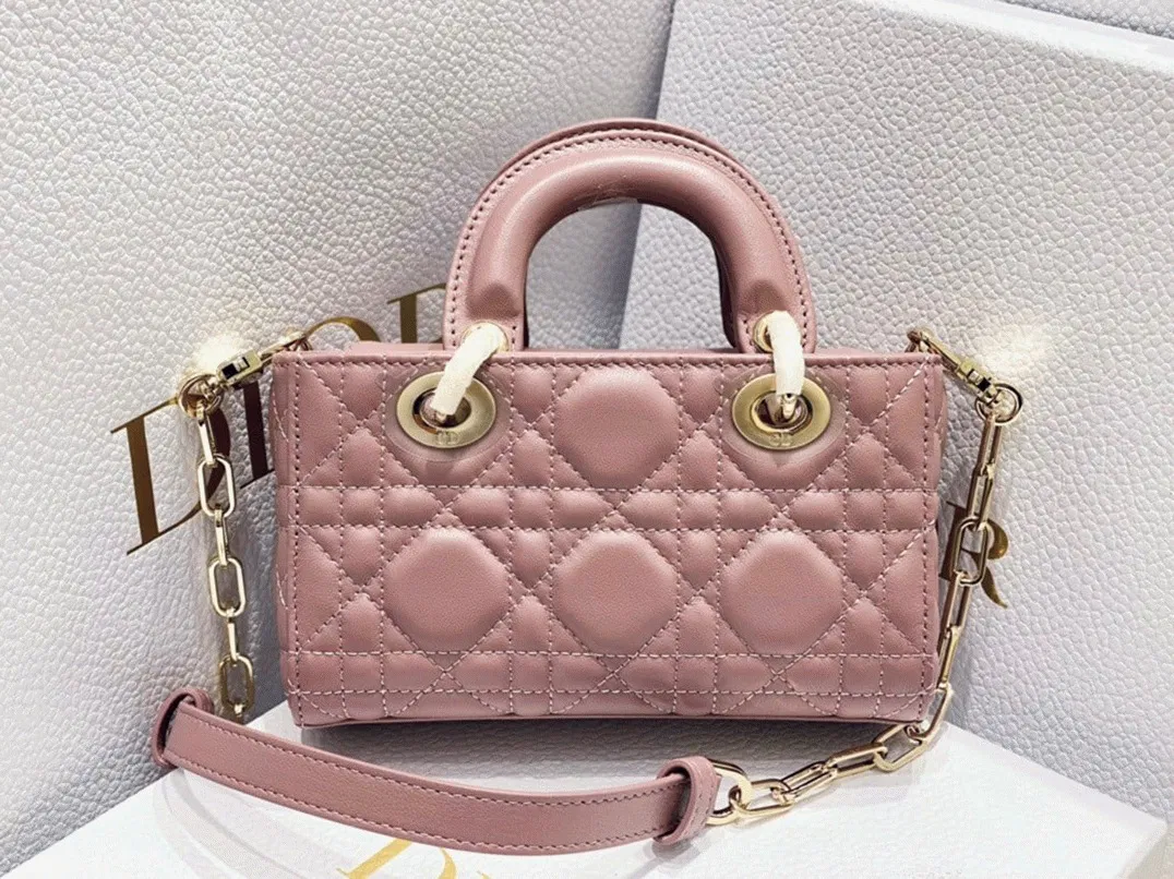Dior Lady D-Joy Micro Bag in Peony Pink Cannage Lambskin — image 9