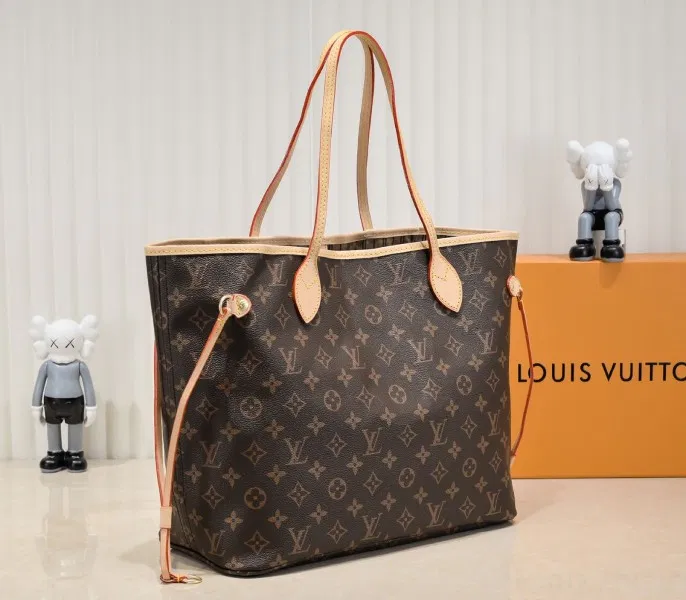 Louis Vuitton Monogram Canvas Neverfull MM Tote In Beige — image 2