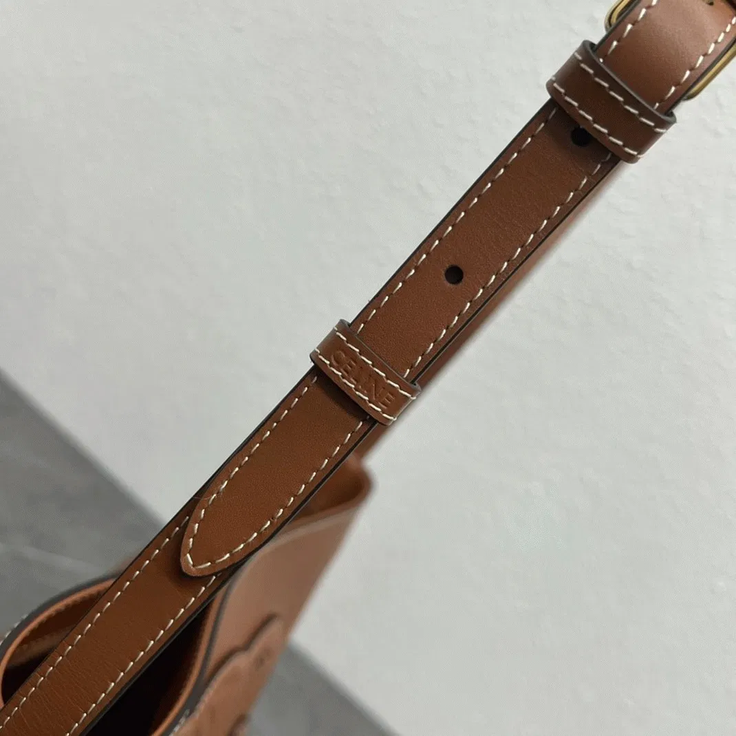 Top Quality Celine Small Bucket Cuir Triomphe In Brown Calfskin — image 9