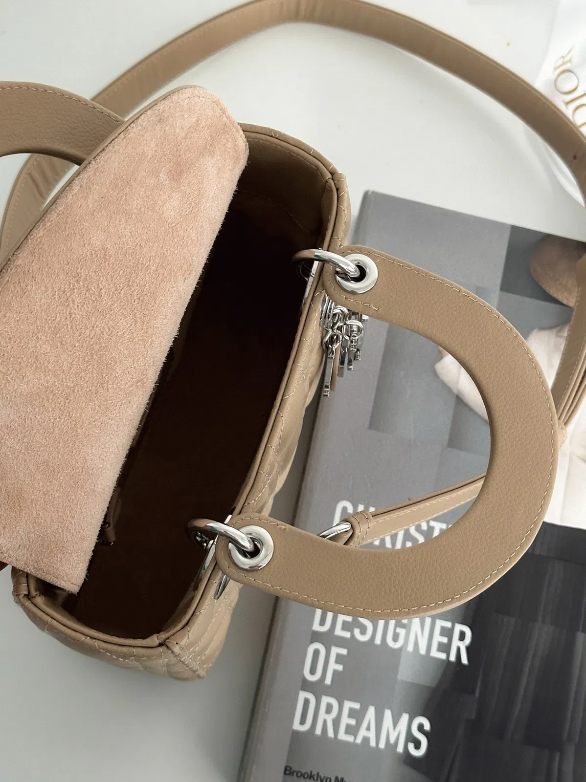 Dior Small Lady Dior My ABCDior Bag in Beige Cannage — image 4