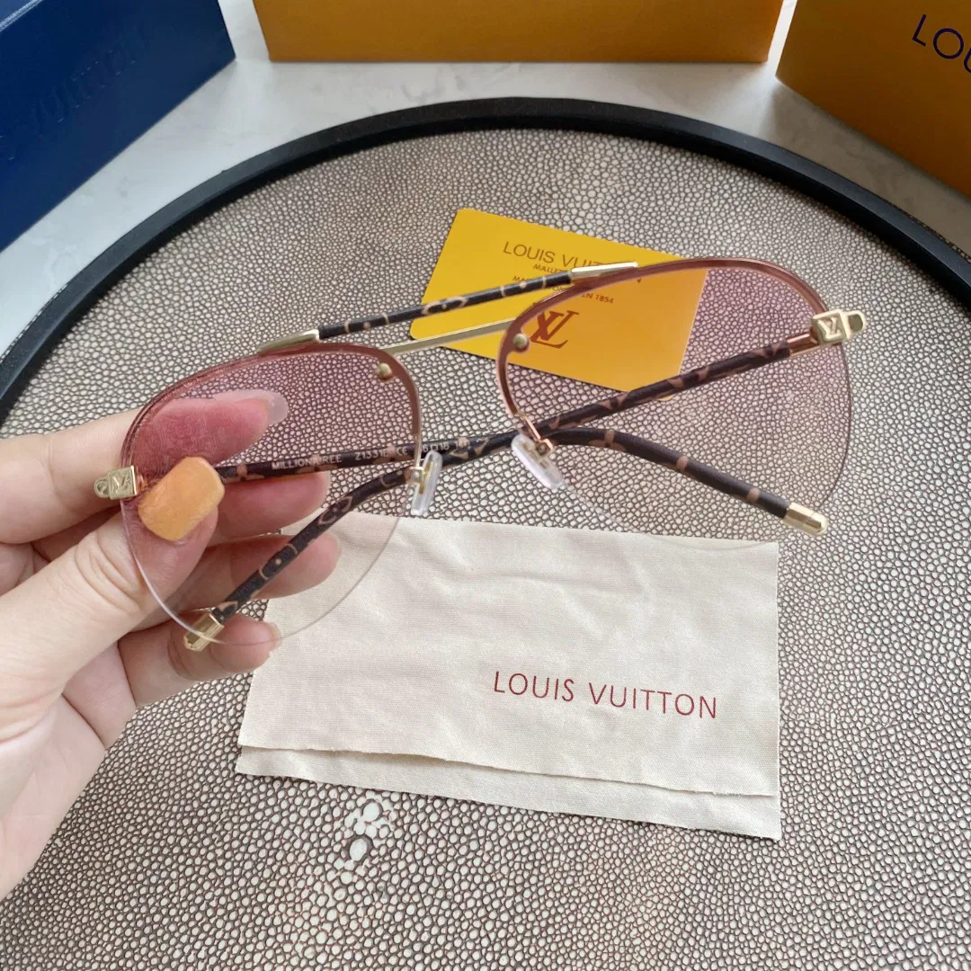 Pink Gradiant Monogram Stem Aviators — image 7