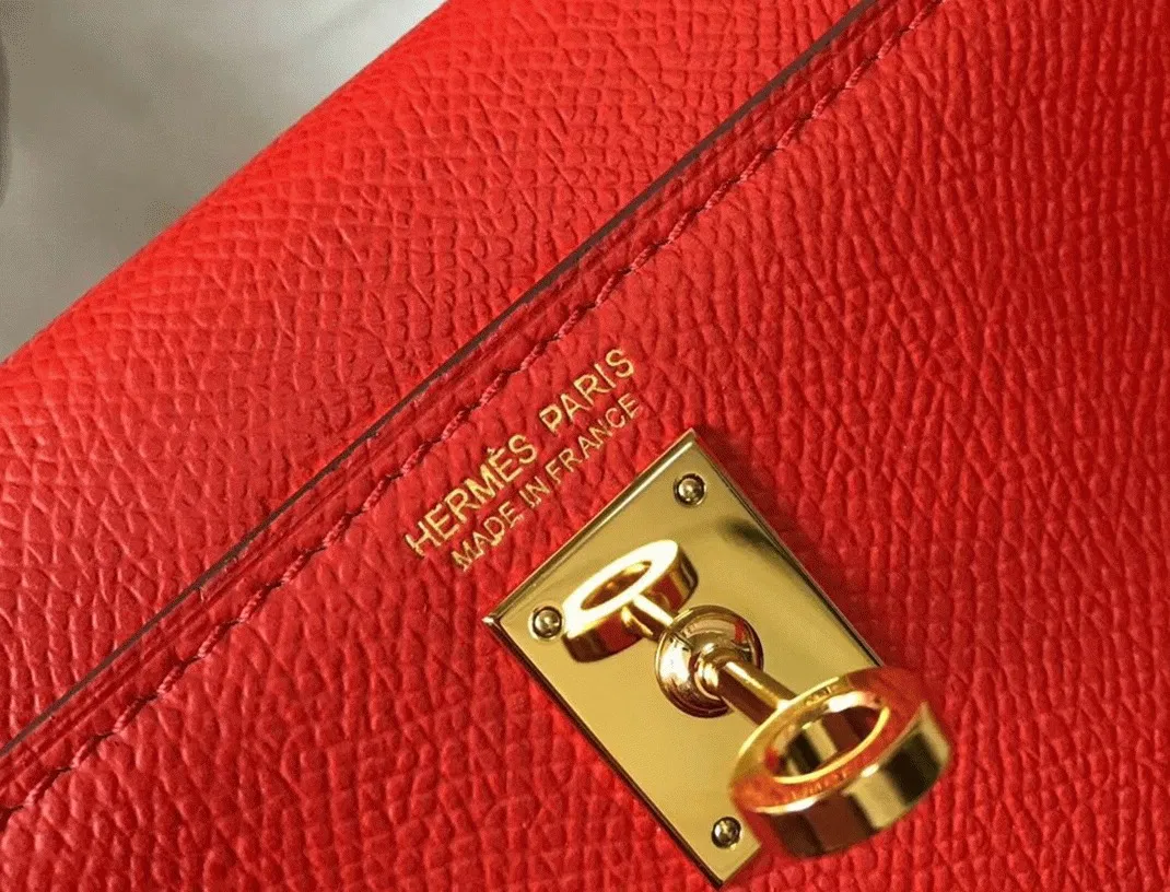 Hermes Kelly Mini II Bag in Rouge Casaque — image 6