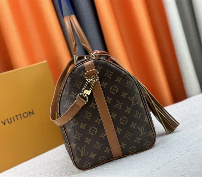 Louis Vuitton Monogram Dust Canvas Keepall Bandouliere 50 In Brown — image 4