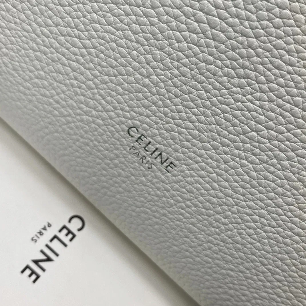 Top Quality Celine Sangle Small Bucket Bag In White Calfskin — image 6