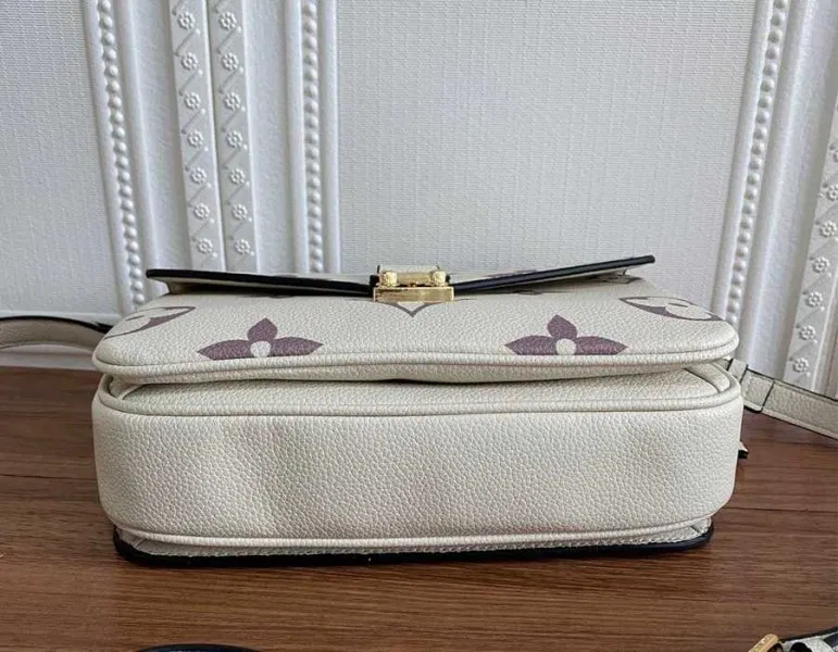 Louis Vuitton Bicolor Monogram Empreinte Metis Bag In Cream And Bois De Rose Pink — image 6