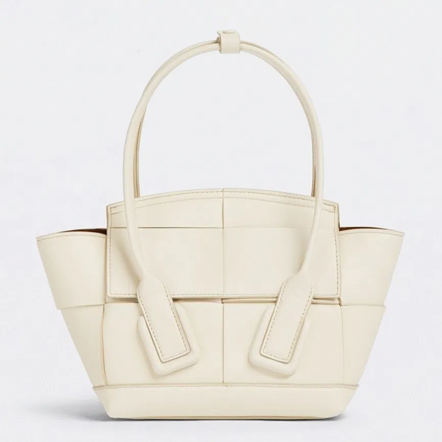 Top Quality Bottega Veneta Arco Mini Bag In White