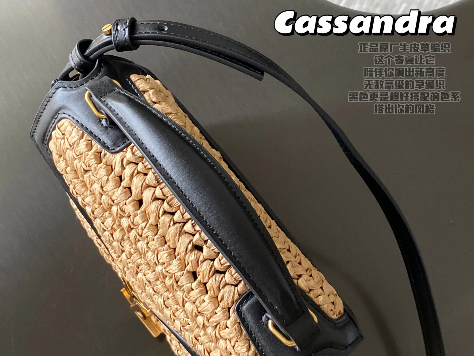 CASSANDRA MEDIUM CHAIN BAG IN CROCODILE-EMBOSSED SHINY LEATHER — image 7