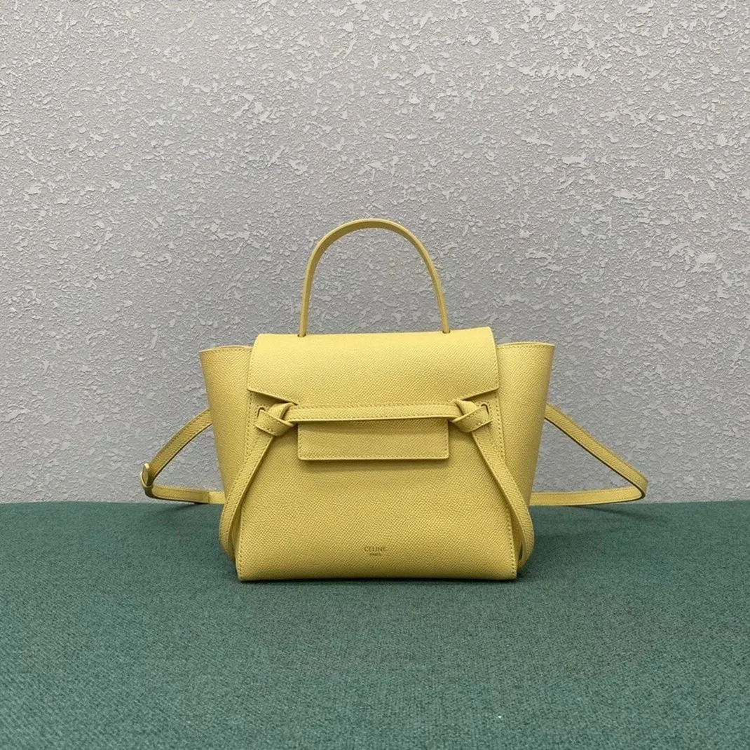 Celine Belt Nano Bag in Yellow — image 5