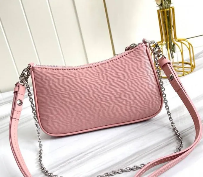 Louis Vuitton Epi Leather Easy Pouch On Strap In Rose Ballerine Pink — image 3