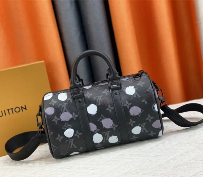 Louis Vuitton X YK Monogram Eclipse Keepall 25 Bandouliere Travel Bag — image 3