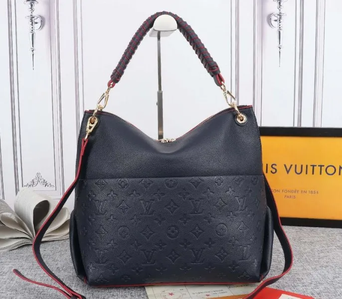 Louis Vuitton Monogram Empreinte Leather Maida Hobo In Navy Blue — image 3