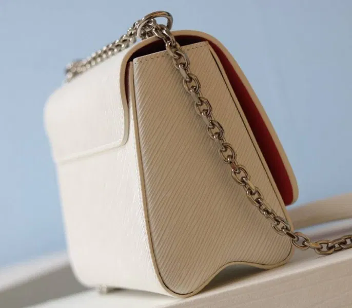 Louis Vuitton Epi Leather Twist MM Limited Edition Bag In Quartz White — image 5