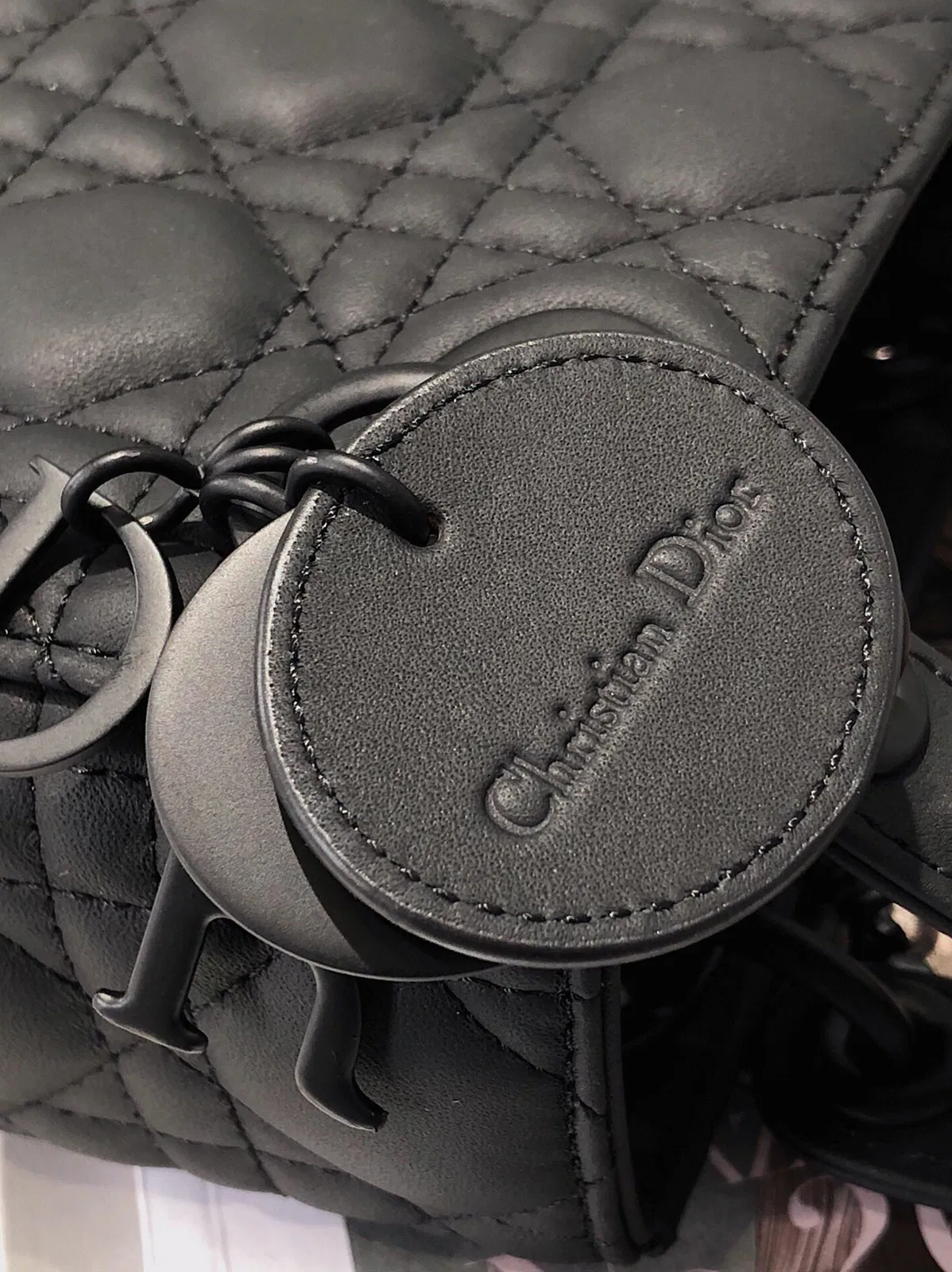 Dior Lady Dior Mini Chain Bag in Black — image 4