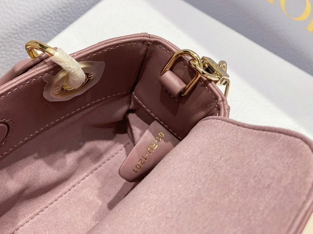 Dior Lady D-Joy Micro Bag in Peony Pink Cannage Lambskin — image 10
