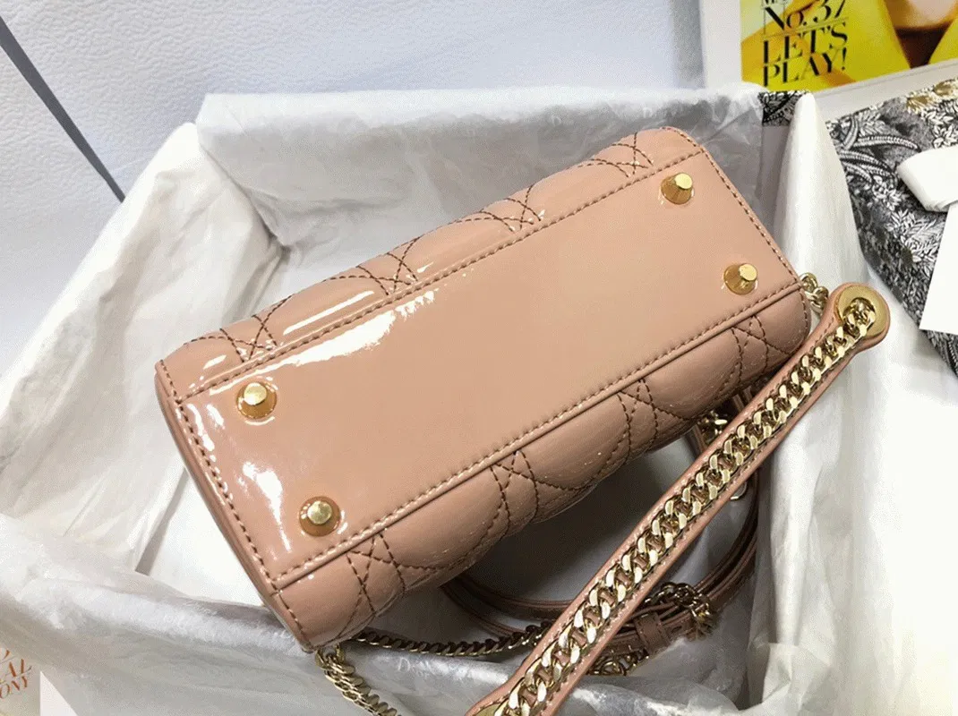 Dior Lady Dior Mini Chain Bag in Nude — image 6