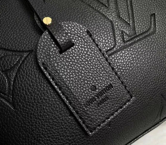 Louis Vuitton Monogram Empreinte Leather Petit Palais Handbag In Black — image 9