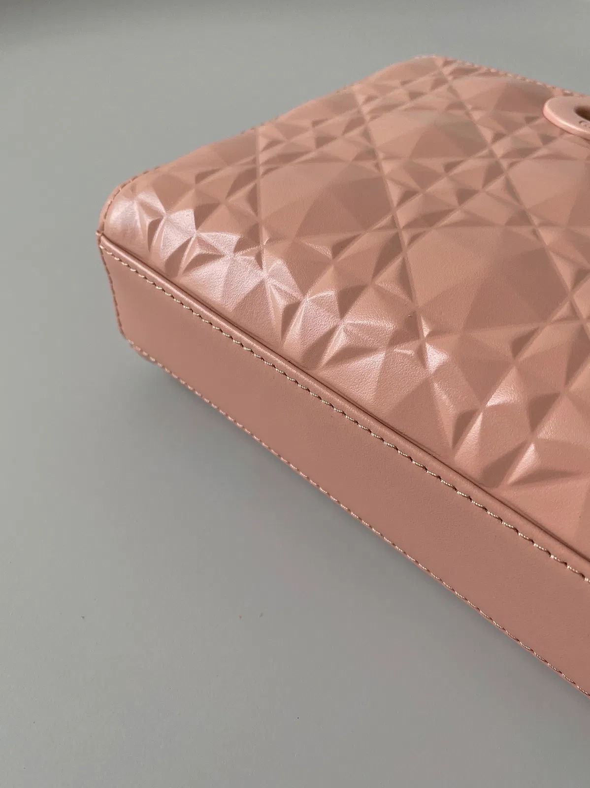 Dior Lady D-Joy Medium Bag in Nude Calfskin with Diamond Motif — image 8