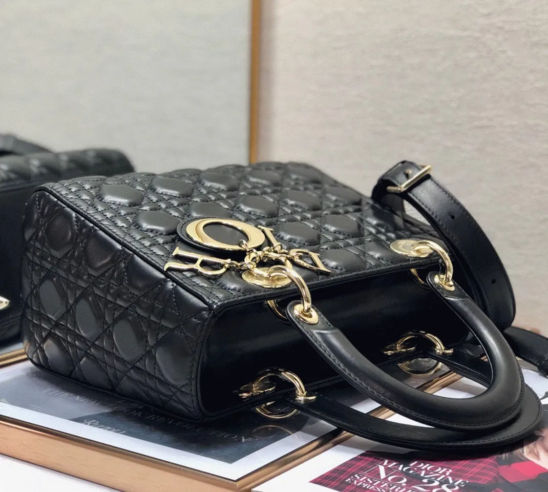 Dior Lady Dior Medium Bag in Black Cannage Lambskin — image 10