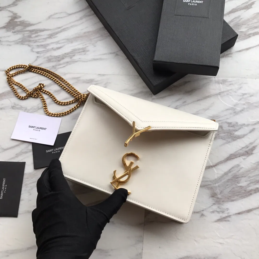 CASSANDRA MONOGRAM CLASP BAG IN OSTRICH — image 6