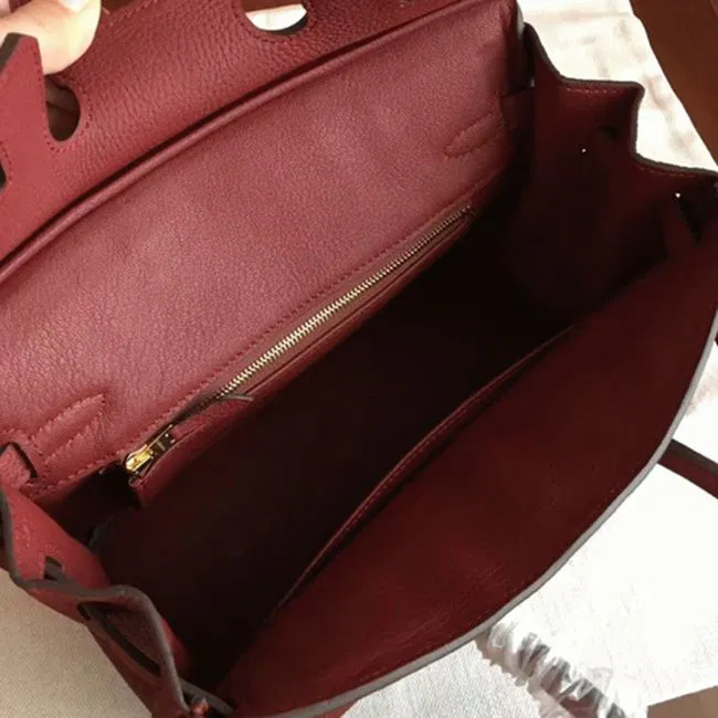 Bordeaux Hermes Birkin 25cm Quality — image 4