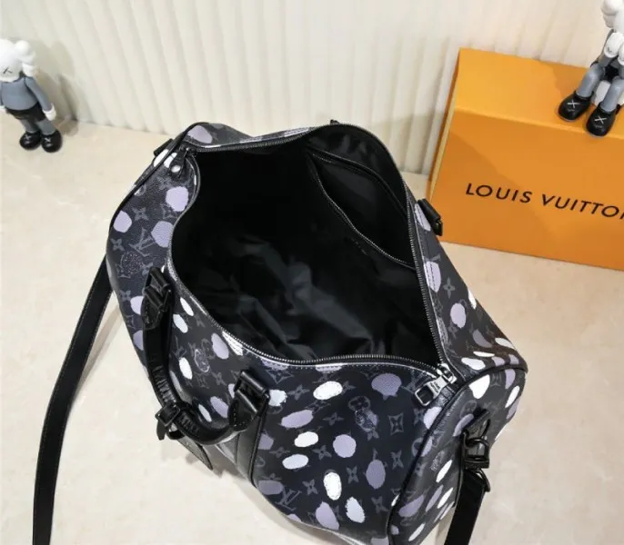 Louis Vuitton X YK Monogram Eclipse Keepall 45 Bandouliere Travel Bag — image 5
