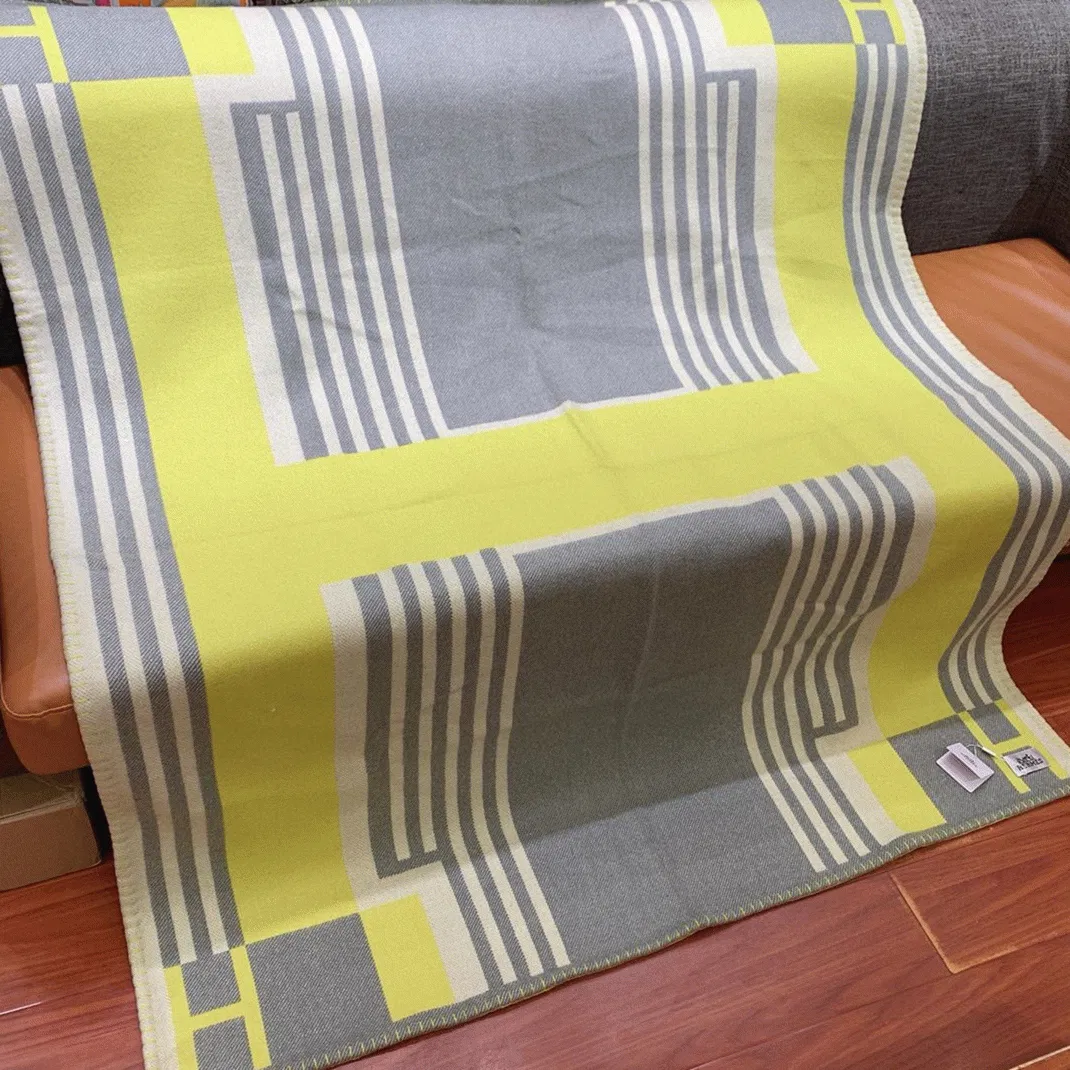 Top Hermes Ithaque blanket in tilleul wool and cashmere — image 8