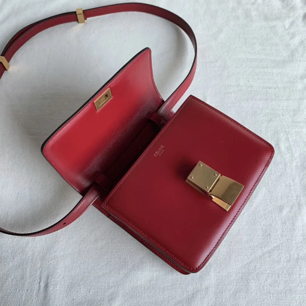 Top Quality Celine Classic Box Small Bag In Red — image 6