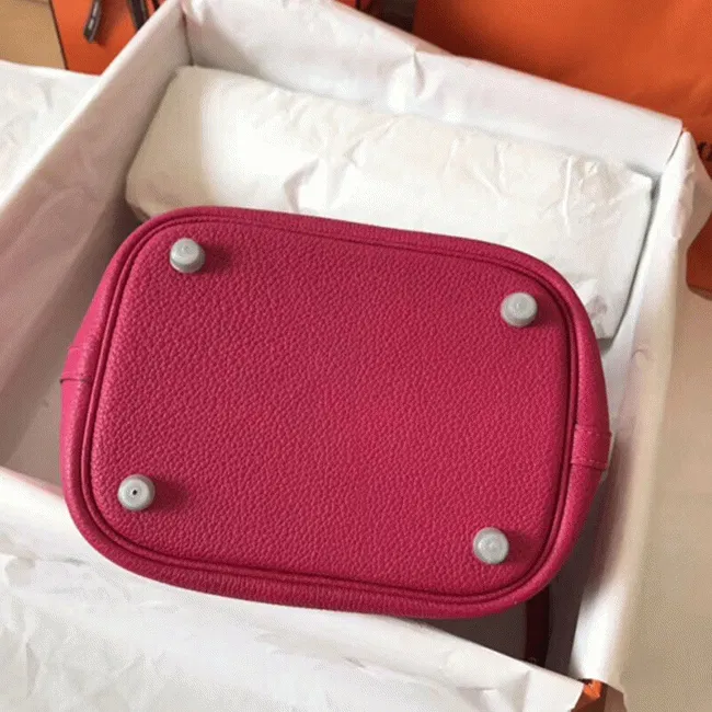 Peach knockoff Hermes Picotin Lock 18cm handbag — image 3