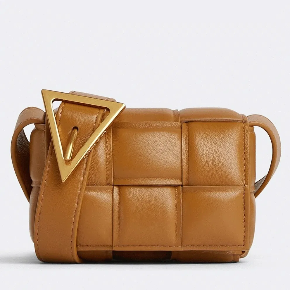 Top Quality Bottega Veneta Candy Padded Cassette Bag In Camel