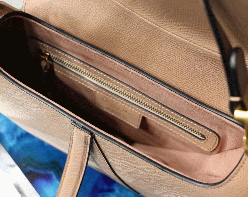 Dior Saddle Bag in Blush Grained Calfskin — image 6
