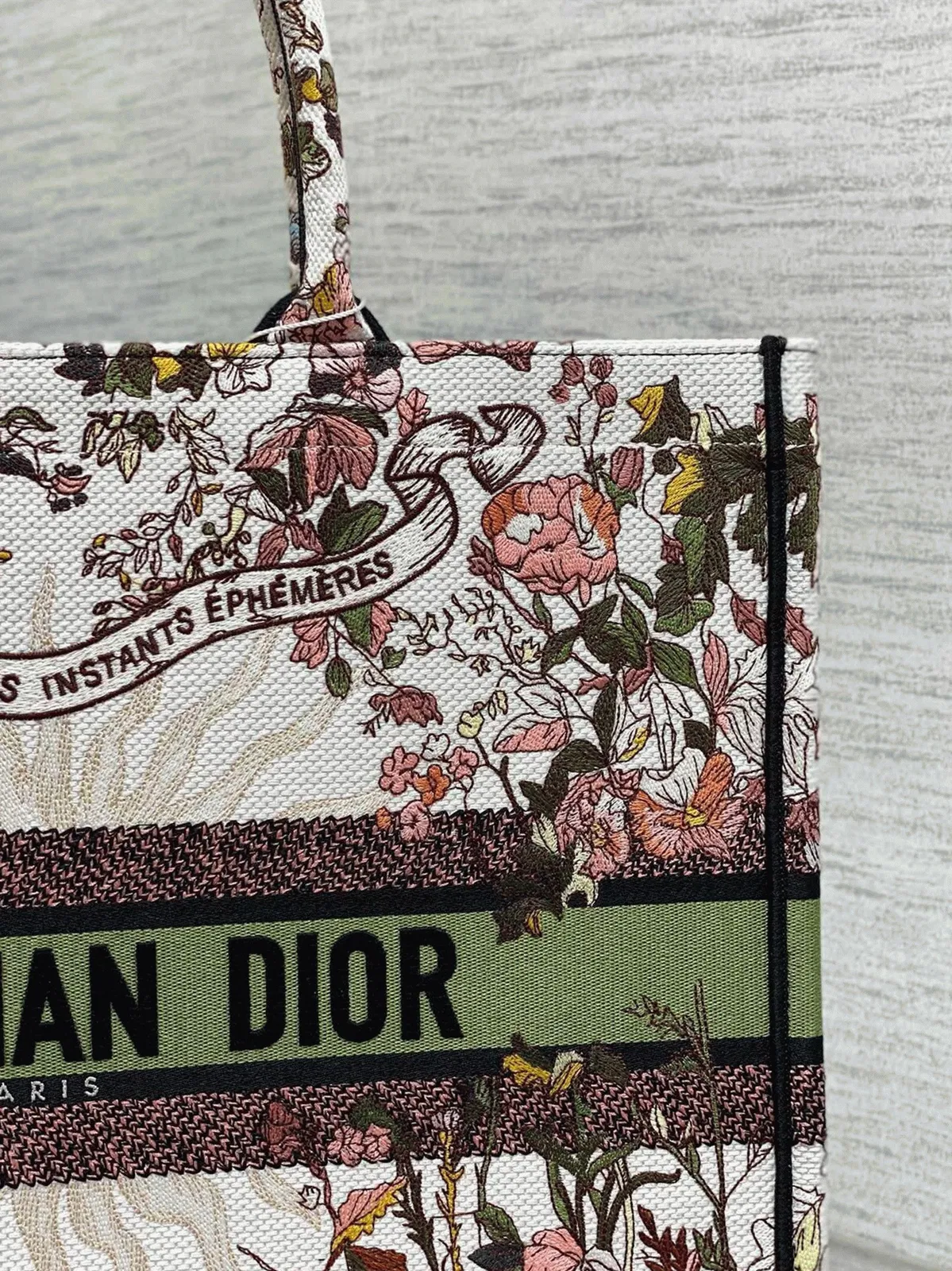 Dior Large Book Tote Bag Knockoff in Dior 4 Saisons Automne Soleil Embroidery — image 4