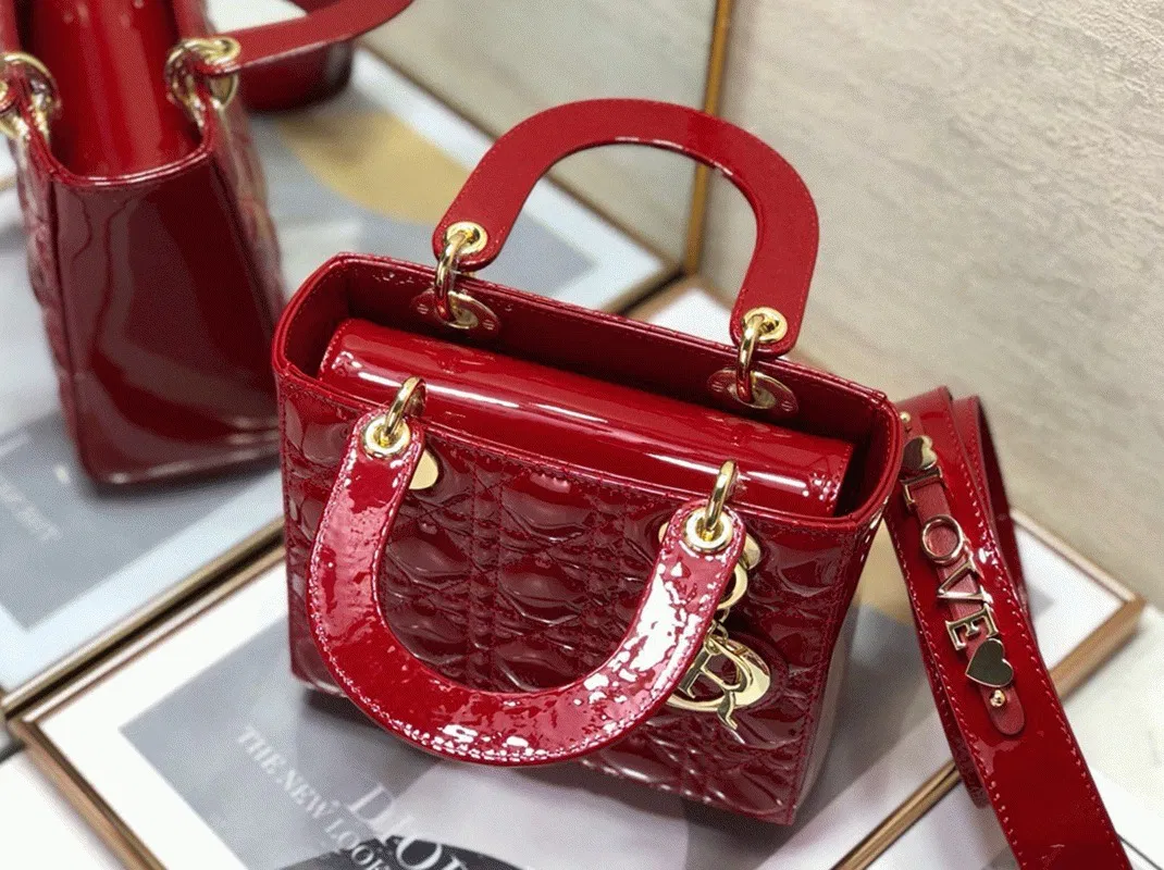Dior Small Lady Dior My ABCDior Bag in Red — image 8