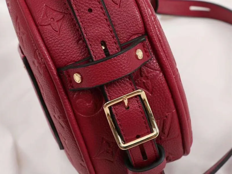 Louis Vuitton Monogram Empreinte Boite Chapeau Souple MM Bag In Red — image 7