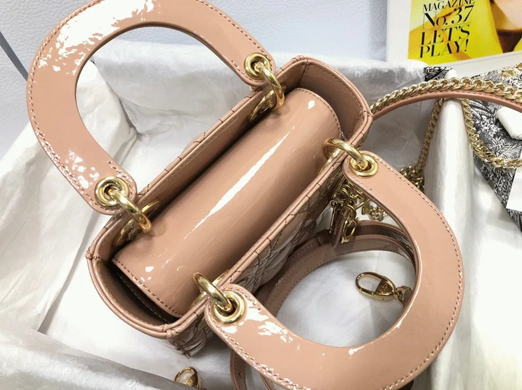 Dior Lady Dior Mini Chain Bag in Nude — image 2